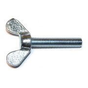 MIDWEST FASTENER Thumb Screw, M1.25 Thread Size, Zinc Plated Steel, 40 mm Lg, 4 PK 31377
